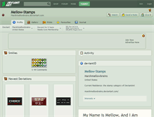 Tablet Screenshot of mellow-stamps.deviantart.com