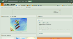 Desktop Screenshot of fire--and--freckles.deviantart.com