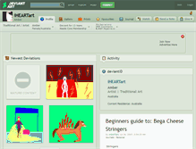 Tablet Screenshot of iheartart.deviantart.com