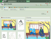 Tablet Screenshot of metal--chocobo.deviantart.com
