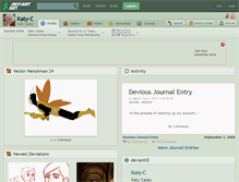 Tablet Screenshot of katy-c.deviantart.com