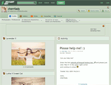 Tablet Screenshot of cherrilady.deviantart.com