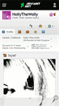 Mobile Screenshot of hollythewolly.deviantart.com