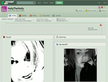 Tablet Screenshot of hollythewolly.deviantart.com
