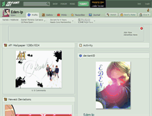 Tablet Screenshot of eden-lp.deviantart.com