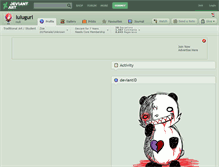Tablet Screenshot of lulugurl.deviantart.com