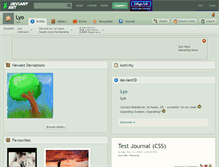 Tablet Screenshot of lyo.deviantart.com