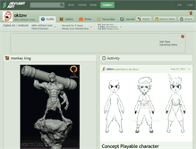 Tablet Screenshot of oktow.deviantart.com
