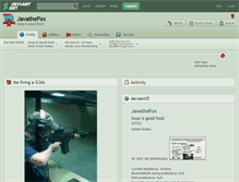 Tablet Screenshot of javathefox.deviantart.com
