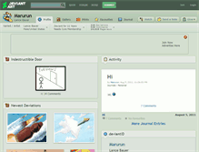 Tablet Screenshot of marurun.deviantart.com