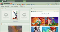 Desktop Screenshot of crimsontriton.deviantart.com