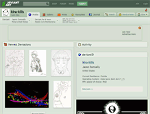 Tablet Screenshot of kira-kills.deviantart.com