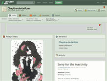 Tablet Screenshot of chapitre-de-la-rose.deviantart.com
