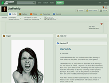 Tablet Screenshot of lisafeehily.deviantart.com