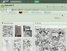 Tablet Screenshot of hush-janiz15.deviantart.com