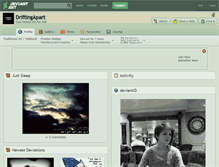 Tablet Screenshot of driftingapart.deviantart.com