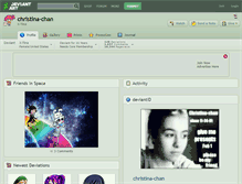 Tablet Screenshot of christina-chan.deviantart.com