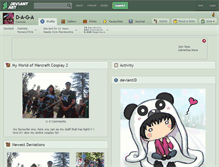 Tablet Screenshot of d-a-g-a.deviantart.com