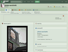 Tablet Screenshot of photo-nerd-britt.deviantart.com