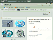 Tablet Screenshot of magicaitrevor.deviantart.com