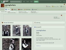 Tablet Screenshot of leavingforparis.deviantart.com