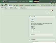 Tablet Screenshot of loika.deviantart.com