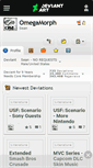 Mobile Screenshot of omegamorph.deviantart.com
