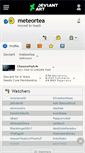 Mobile Screenshot of meteortea.deviantart.com