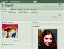 Tablet Screenshot of fullmoon272.deviantart.com