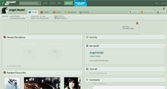 Desktop Screenshot of angel-model.deviantart.com