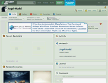 Tablet Screenshot of angel-model.deviantart.com