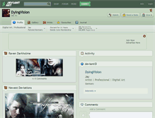 Tablet Screenshot of dyingvision.deviantart.com