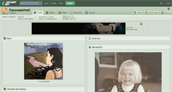 Desktop Screenshot of flammablewolf.deviantart.com
