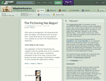 Tablet Screenshot of misadventurers.deviantart.com