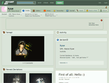 Tablet Screenshot of kyue.deviantart.com