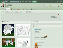 Tablet Screenshot of cloudtailplz.deviantart.com