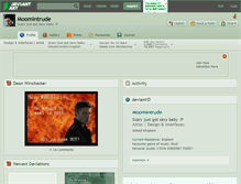 Tablet Screenshot of moomintrude.deviantart.com