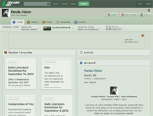 Tablet Screenshot of panda-vision.deviantart.com