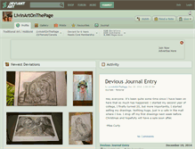 Tablet Screenshot of livinartonthepage.deviantart.com