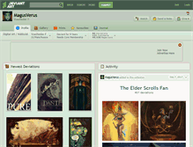 Tablet Screenshot of magusverus.deviantart.com