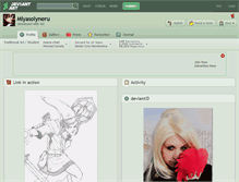 Tablet Screenshot of miyasolyneru.deviantart.com