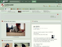 Tablet Screenshot of coolstorymatt.deviantart.com