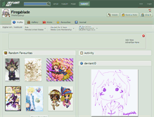 Tablet Screenshot of firegablade.deviantart.com