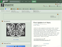 Tablet Screenshot of hairypackman.deviantart.com