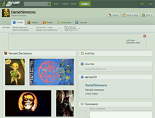 Tablet Screenshot of danielsimmons.deviantart.com