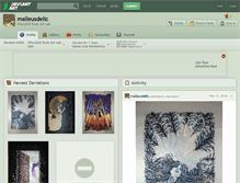 Tablet Screenshot of malleusdelic.deviantart.com