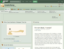 Tablet Screenshot of ecstaticdismay.deviantart.com