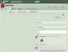 Tablet Screenshot of iheartchaos.deviantart.com