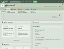 Tablet Screenshot of kathleenyensch.deviantart.com