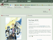Tablet Screenshot of jojo-kun.deviantart.com